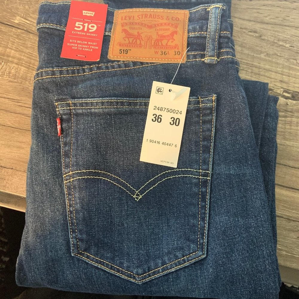 Levi's 519 Extreme Skinny 36w 30l